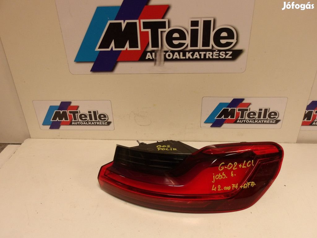 [GYÁRI BONTOTT] BMW G02+LCI/X4 JOBB HÁTSÓ LÁMPA